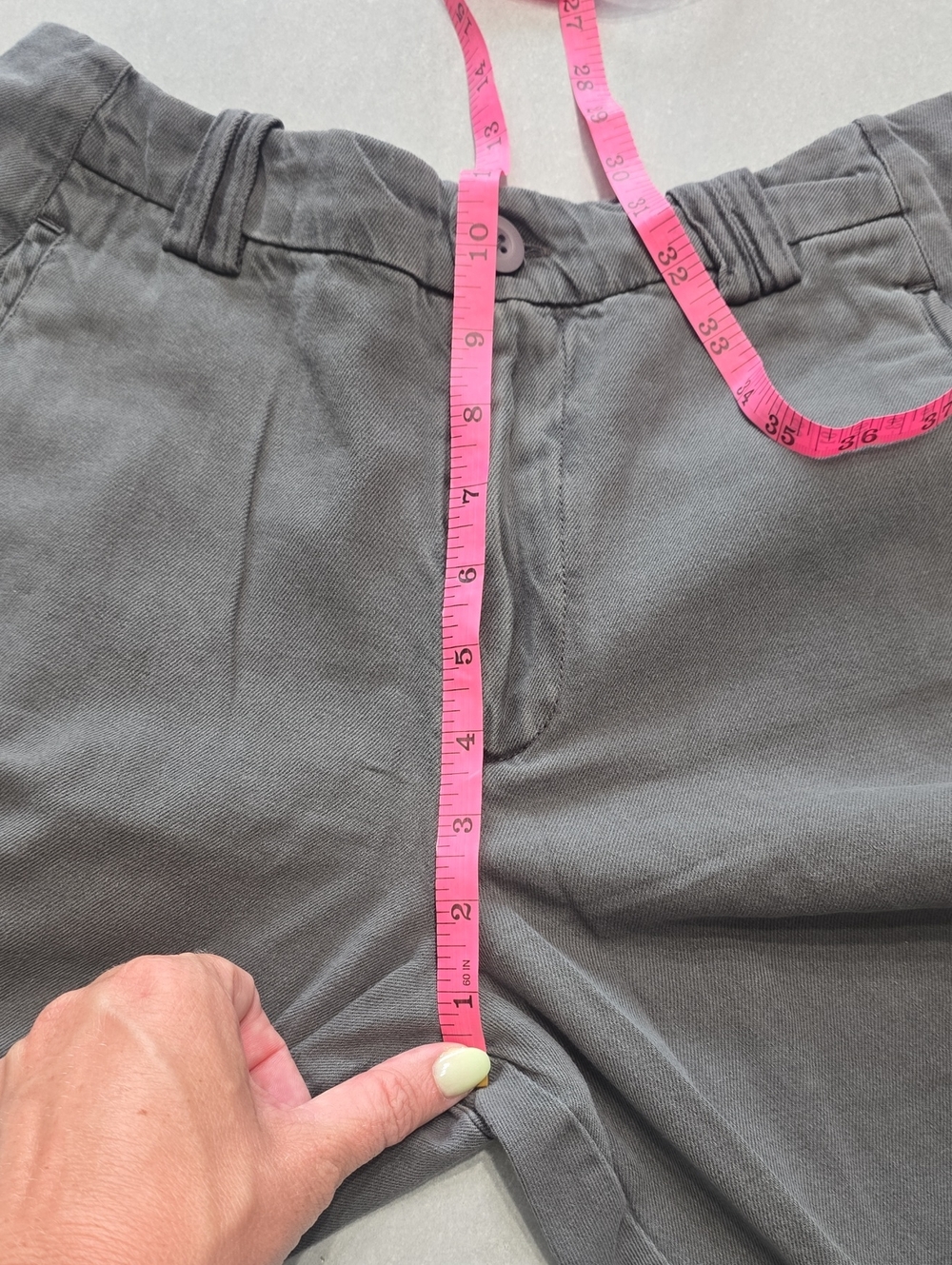 Free People Spotlight Washed Barrel Chino Trousers- NWT- 10- CHARCOAL GREY - Picture 8 of 13
